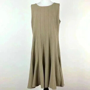 R&M Richards dress size 18 W tan tulip career
